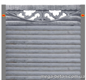 Плита Еврозабора - Бревно (верх открытый).